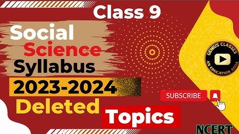 Class 9 Social Science New Syllabus 2023-24 | class 9 SST reduced syllabus 2023 | NCERT New Book