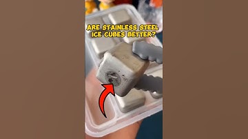 ARE STAINLESS STEEL ICE CUBES BETTER? #shorts