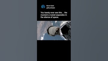 The breathtaking moment when rockets separate… seen from space itself #rocket  #astronomy #space