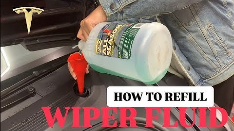 How to Refill your Windshield Wiper Fluids on a Tesla Model 3/Y