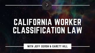 This workshop on california worker classification law covered the
following topics: (1) why proper (i.e. employee (w2) v. independent
contractor (1099...