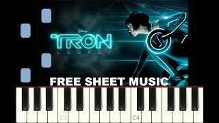 ADAGIO FOR TRON, from TRON LEGACY, Piano Tutorial with FREE Sheet Musci (pdf)