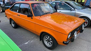 1979 Ford Mk2 1600 Sport Bct 599T Humber Bridge Clic Car Night 150923.