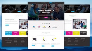 Education Website Design Using HTML, CSS & JQuery