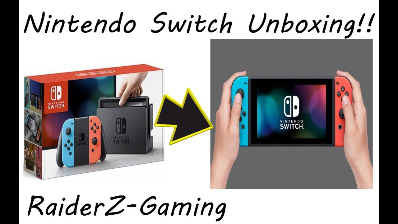 Unboxing My Nintendo Switch Oddly Satsifying ASMR! RaiderZ-Gaming