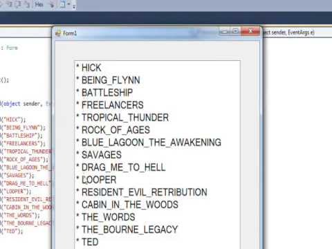 C# Edge 175   Changing every item in a C# listbox