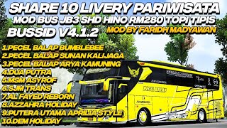 Share 10 Livery Pariwisata Mod Bus Jb3 Shd Hino Rm280 Topi Tipis Terbaru By Faridh Madyawan Bussid