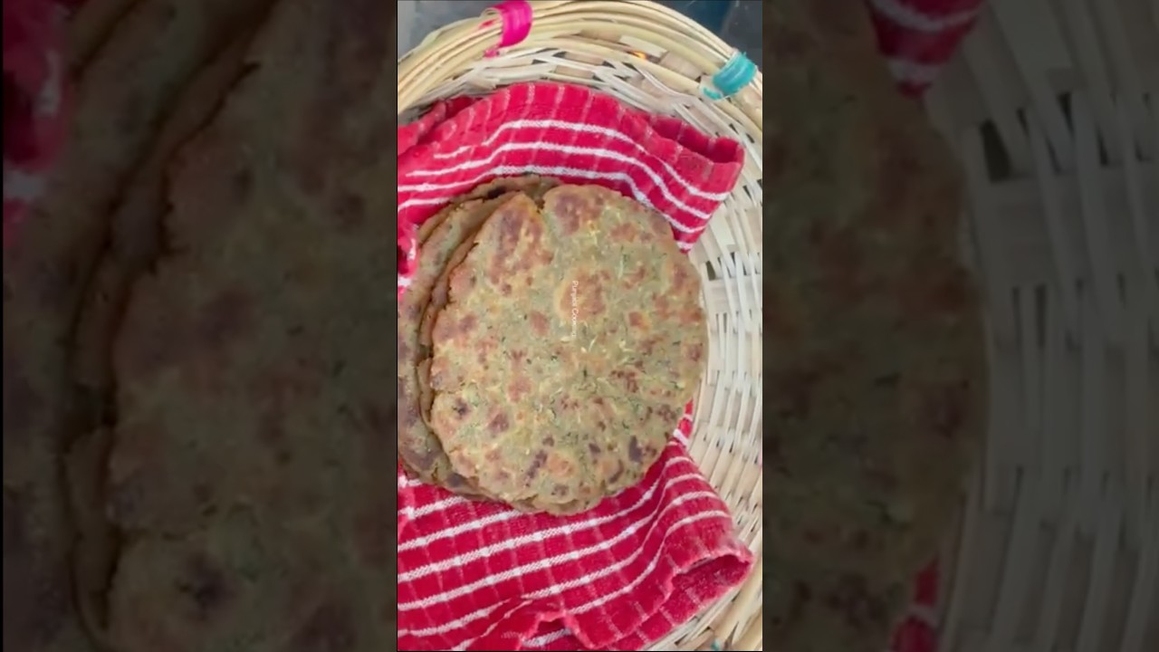 ⁣ਬਾਜਰਾ ਮੂਲੀ ਪਰੌਂਠਾ ❤️ #ytshorts #food #recipe #youtubeshorts