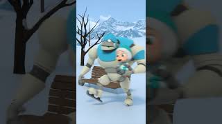 Ice skating! | ARPO The Robot SHORTS | Funny Kids Cartoons #shorts  #arpo #kidsvideos #robotcartoons