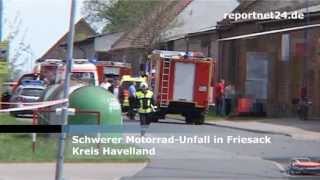 Schwerer Unfall Mit Motorrad In Friesack, Mehrere Verletzte - Havelland