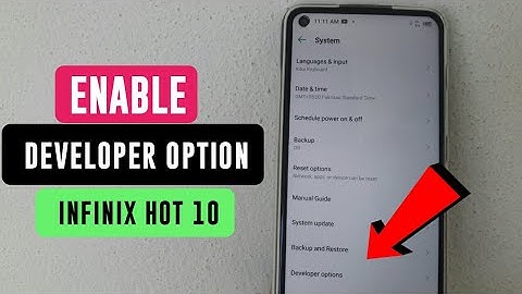 How to Enable Developer Options in infinix Hot 10 ,9 & other infinix Phones