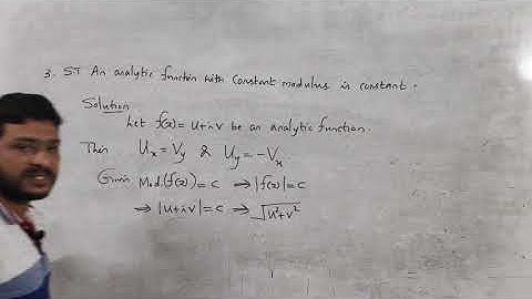 Theorems based on analytic functions