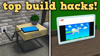 Top 10 Bloxburg Build Hacks!