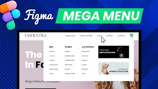 How to create and animate a mega menu in figma website (2023)