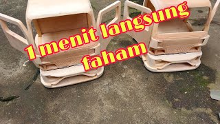 cara pasang pintu kabin tanpa ribet||miniatur truk oleng||miniatur truk