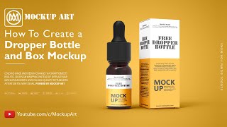 How to make a Dropper Bottle mockup| Photoshop Mockup Tutorial