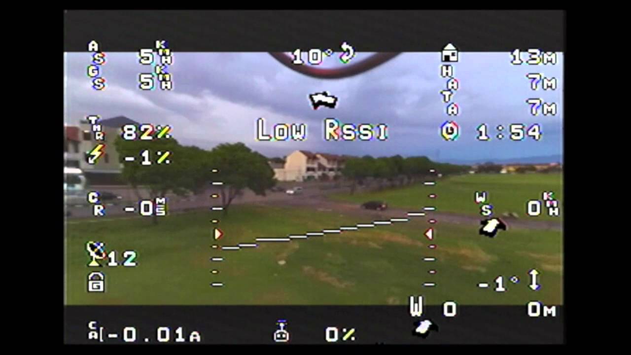 MinimOSD APM test with CX-20, Xiaomi Yi and crash landing