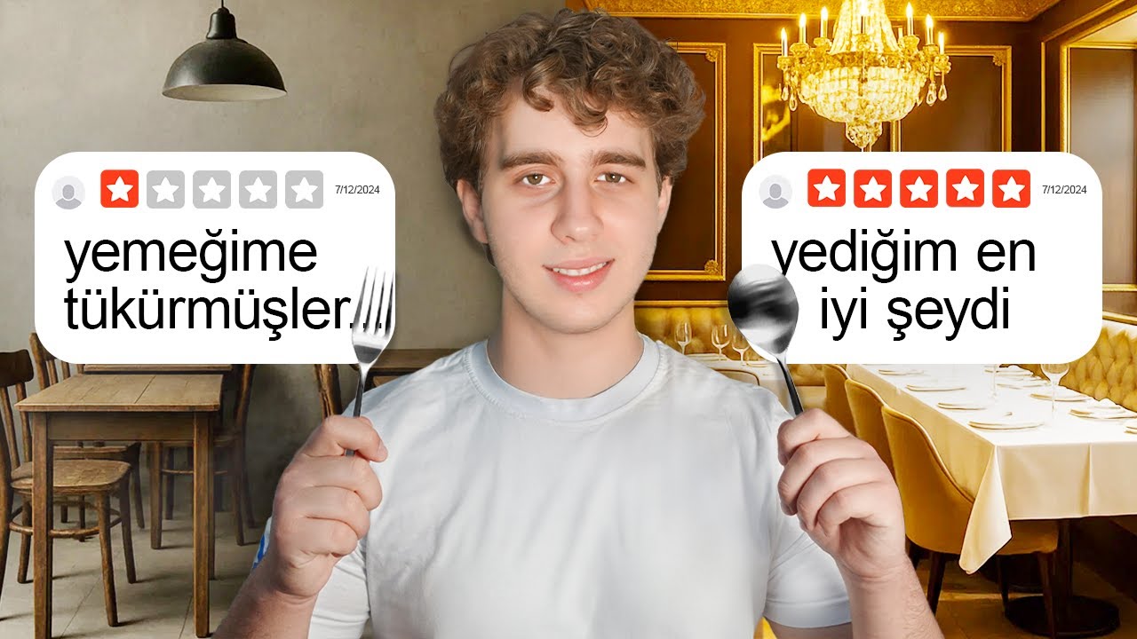 En Düşük vs En Yüksek Puanlı Restoranları Denedim