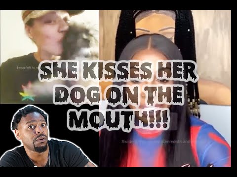 Chick Kissing Her Dog On the Mouth On Kendra G Show