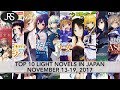 Top 10 Light Novels in Japan for the week of November 13-19, 2017