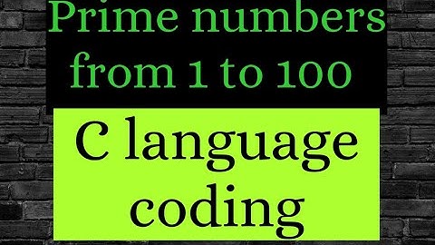 prime number between 1 to 100 in c language || Lab Prg 16|| C lab in telugu