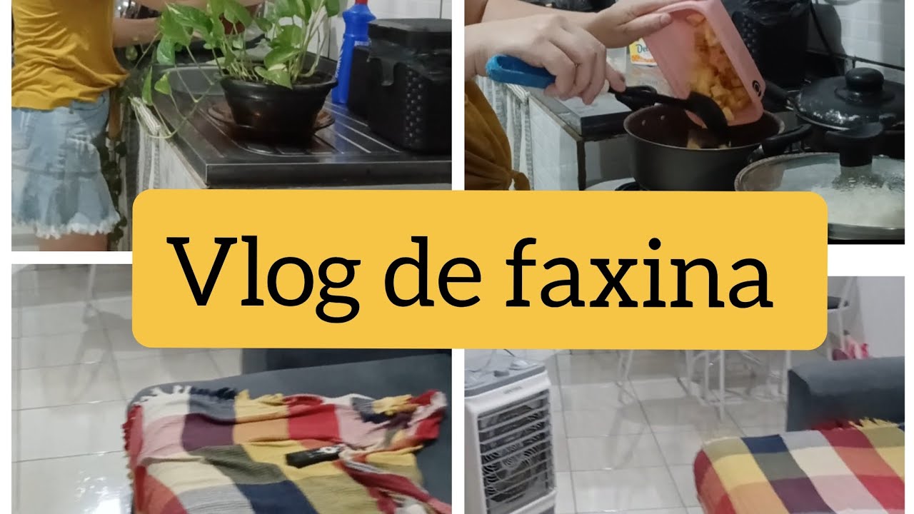 Vlog de  faxina /Almoço/ rotina de casa