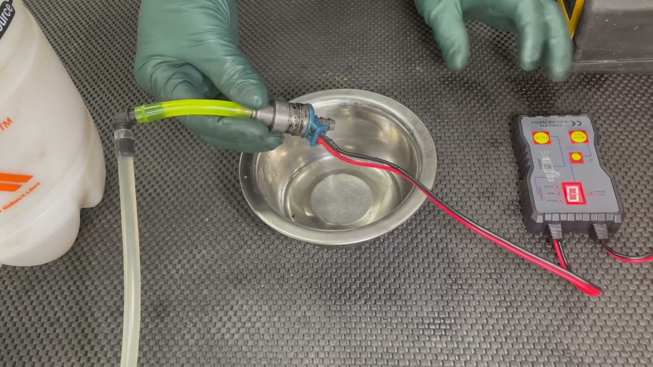 How to Back Flush Pressure Clean Mercedes Porsche Electronic Fuel Injectors YouTube