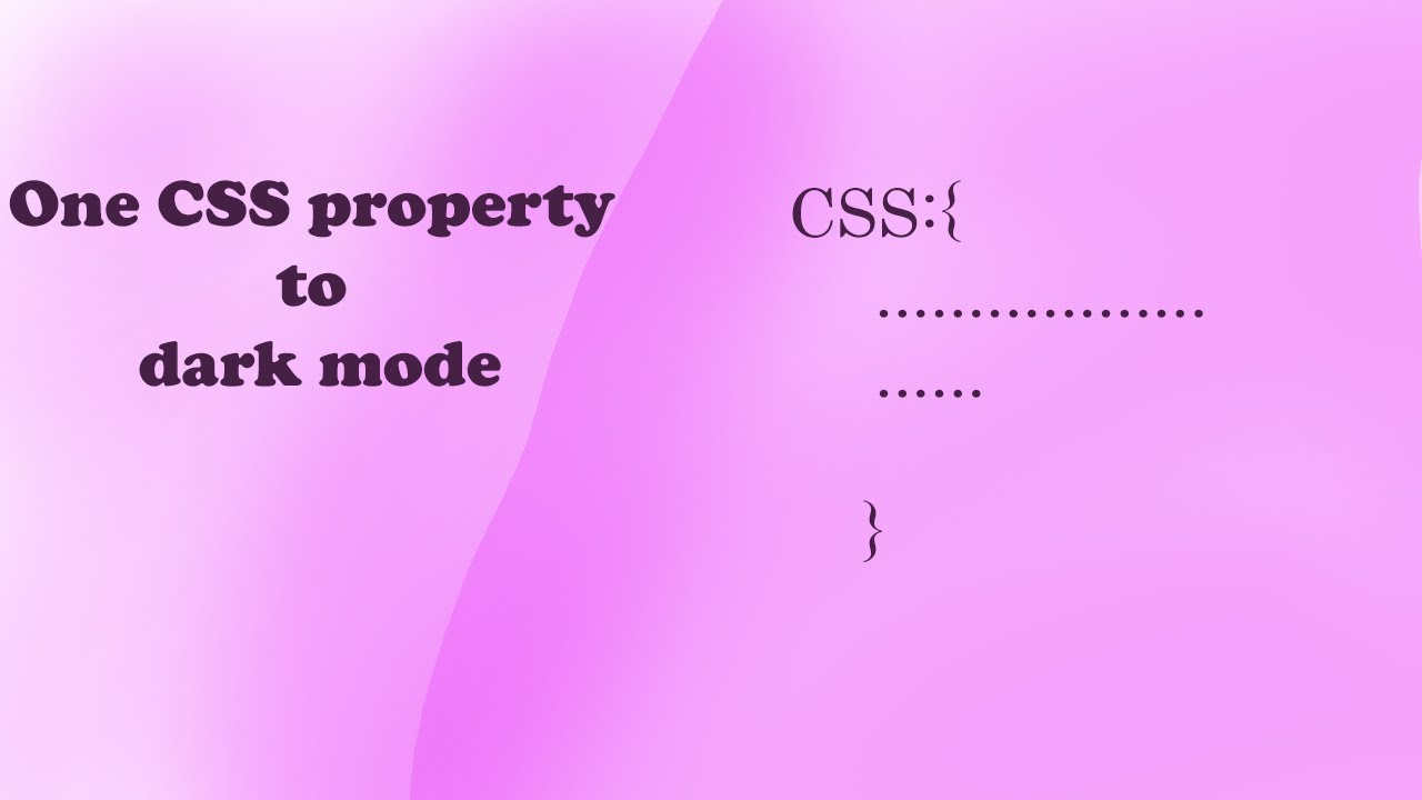 Dark css