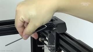 Service tutorial Ender-5 S1 Adjust the Y-axis V-wheel