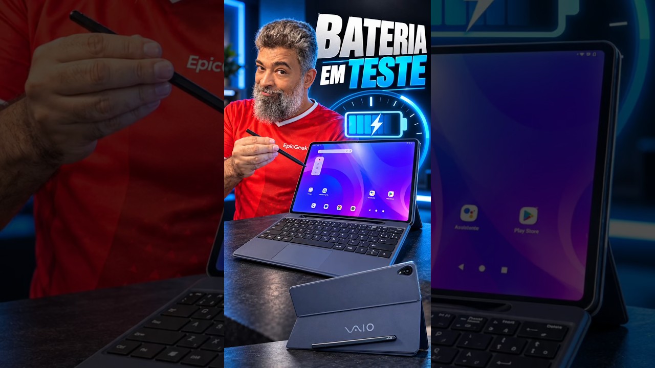 Genshin Impact e YouTube no VAIO TL12: quanto a bateria aguenta? #genshinimpact #vaio #tablet