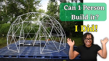 I Built a 6m Geodesic Dome (Solo Build) (Part2)