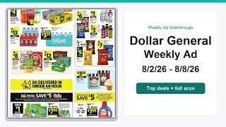 Dollar General Weekly Ad (8/2/26 - 8/8/26) Top 10 Deals