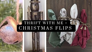 Thrift with me + Thrifty Christmas Dupes! (Bell Garland + "Brass" Nutckackers!)