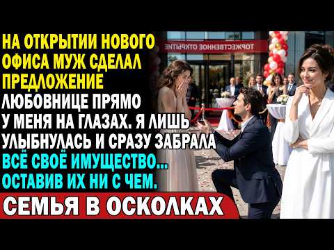 💍 Муж сделал предложение любовнице 💔 На открытии... Через 10 минут он пожалел 😱