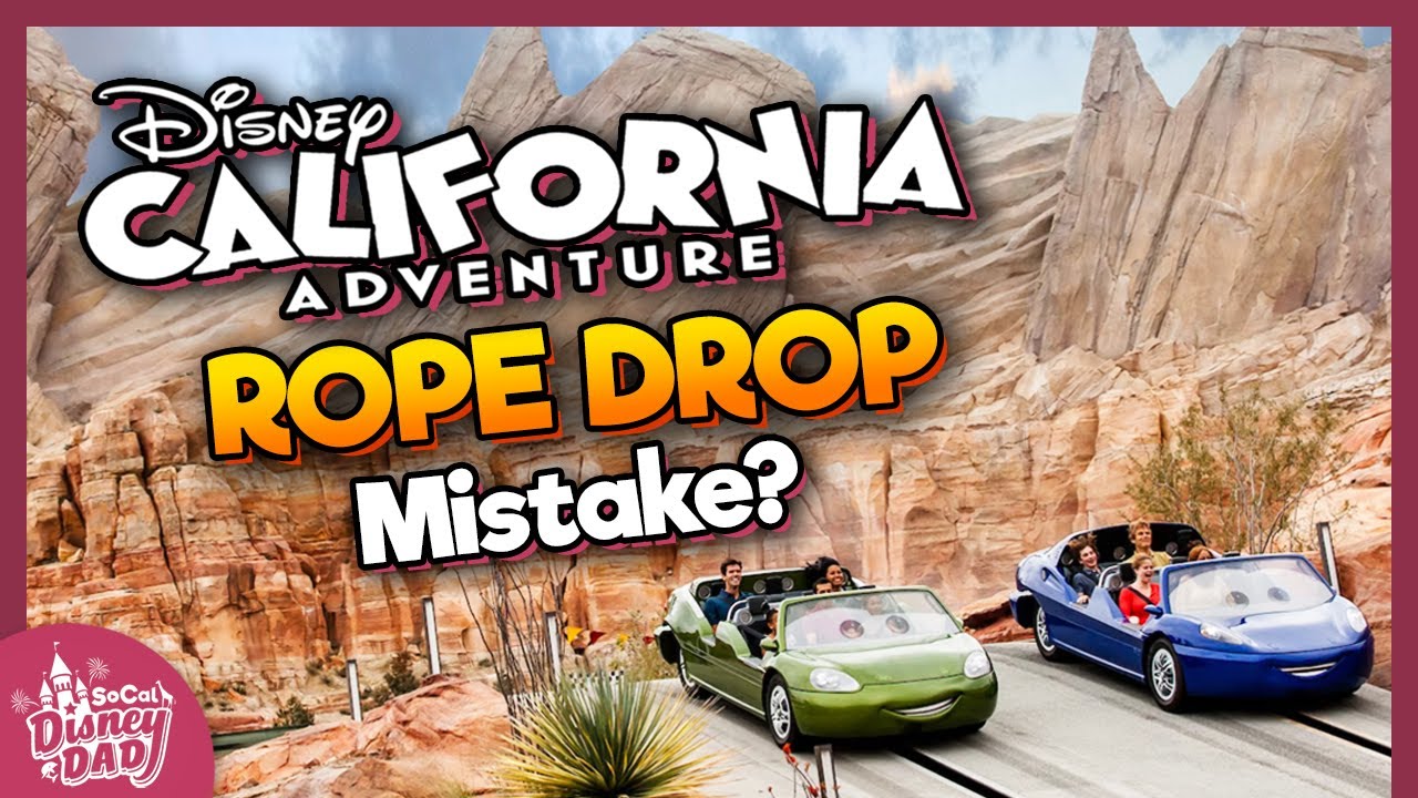 Rope Dropping Radiator Springs Racers Mistake or Not? YouTube