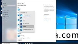 how to make windows mail default windows 10