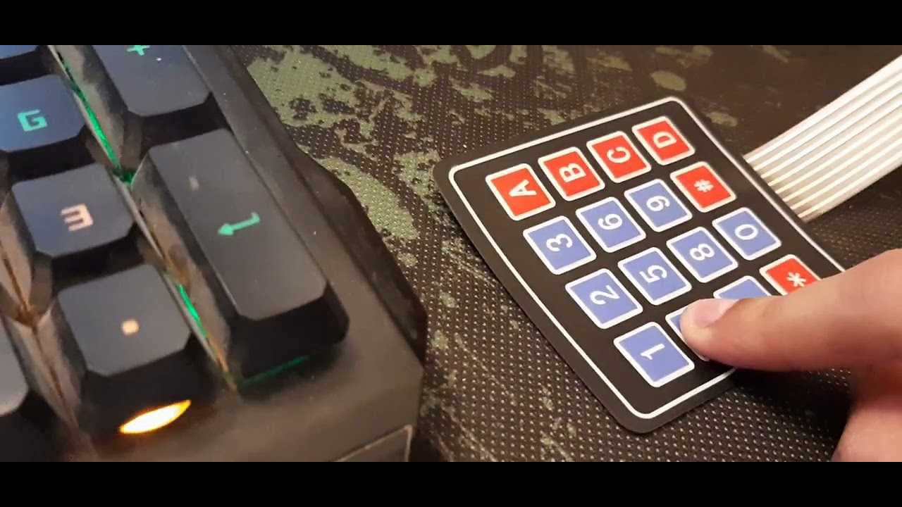 Raspberry pi 4 Homework Keypad Input - YouTube