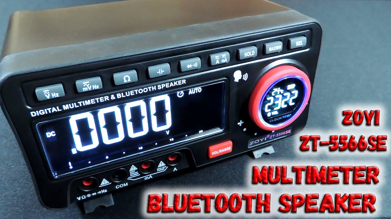 Unusual Multimeter Desktop multimeter with Bluetooth speaker! Unusual, but very convenient ...