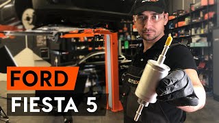 Como substituir Filtro de Combustível FORD FIESTA V (JH_, JD_) - vídeo guia