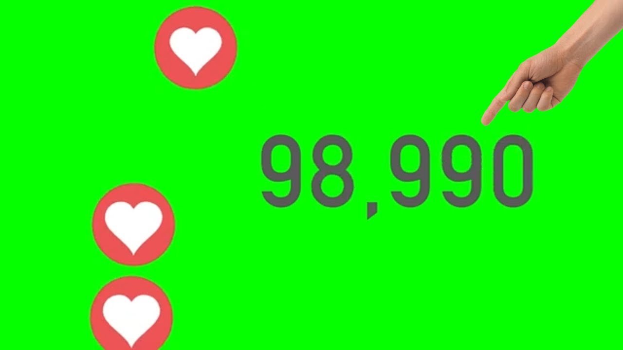 100,000 like Chroma key - 100,000 like Green screen no Copyright