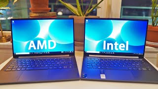 Lenovo Yoga Slim 7 vs. Slim 7i  AMD Ryzen 5 4500U vs. Intel 11th Gen Tiger Lake i5 1135G7