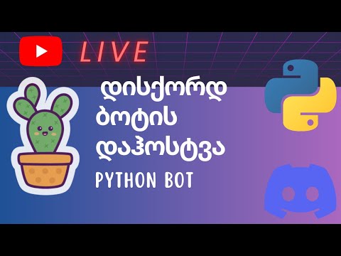 დისქორდ ბოტის დაჰოსტვა უფასო ჰოსტინგზე