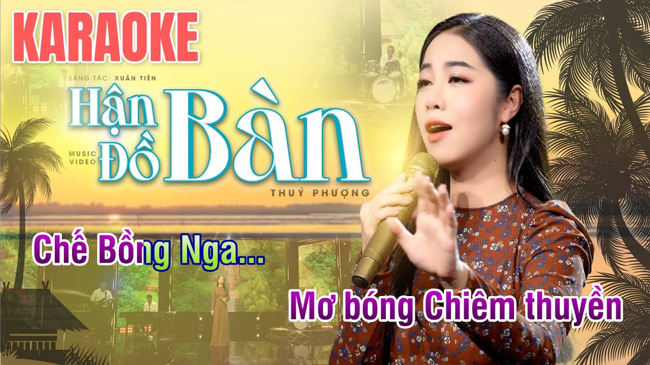 KARAOKE - Hận Đồ Bàn Tone Nữ || Thuý Phượng Bolero
