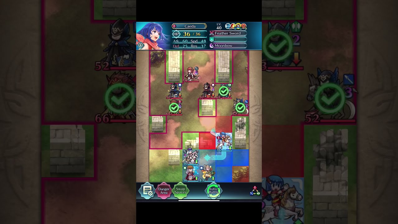 FEH Young Caeda Solos Infernal Bound Hero Battle
