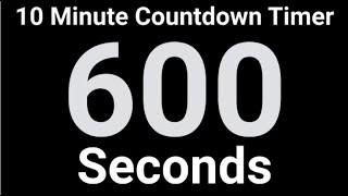 10 Minute Countdown Timer 600 Seconds Digital Voyage Ending Clroom Safe
