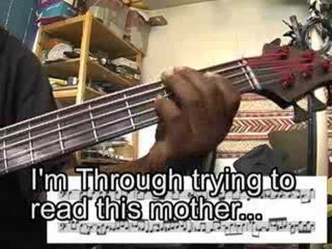 Transcribed Bass Line to What's Happening Brother