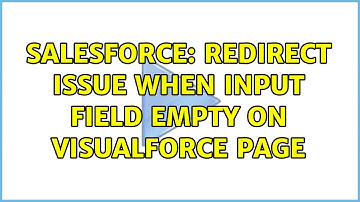 Salesforce: Redirect issue when input field empty on Visualforce page