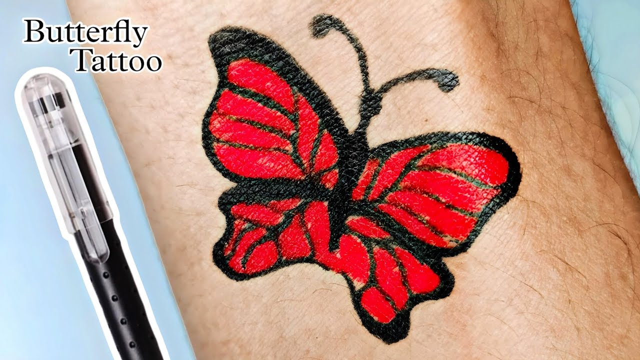 46 Red Butterfly Tattoo Designs with Meanings That Will Amaze You