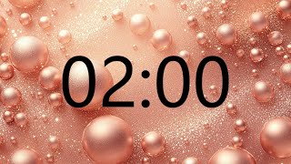 2 Minute Timer (BUBBLE Pop + Sound Notification at Zero)