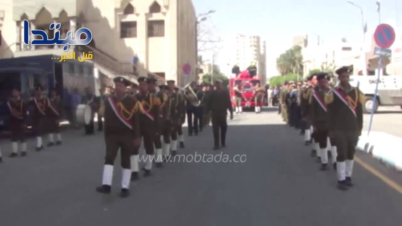 الفيوم تودع شهيد سيناء فى جنازة عسكرية‎